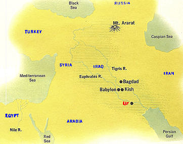 Iraq Babylon Map 